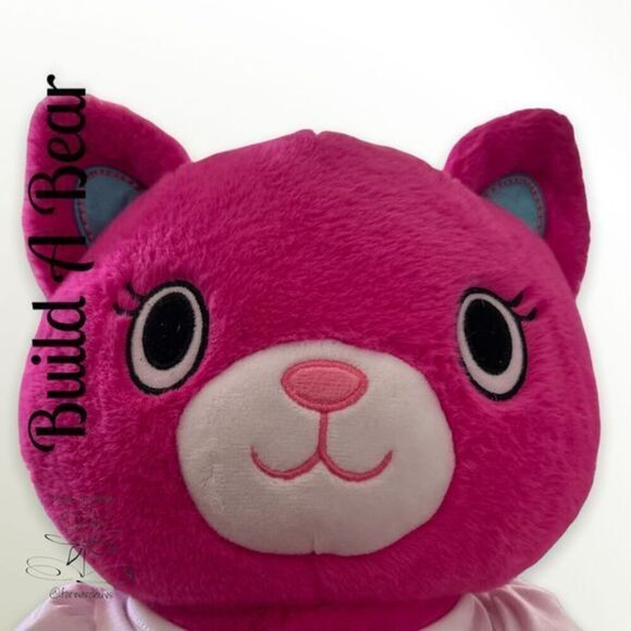 Build a Bear KABU Catlynn Pink Purring Cat with Birthday Princess Shirt - Picture 5 of 7